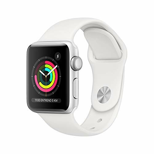 Apple Watch Series 3 (GPS, 38mm) Aluminio en Plata – Correa Deportiva Blanco